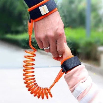 Productafbeelding van CHPN – Polsbrace – Kinderbrace – Brace voor kinderen – Veiligheid – Looplijntje – Oranje – 2,5 meter – Veiligheidsbrace