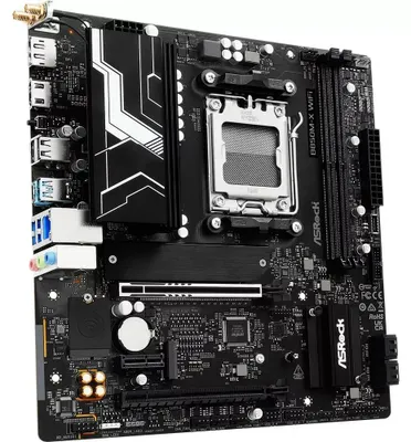 Obrázek produktu pro Asrock B850M-X WiFi R2.0, AMD, Zásuvka AM5, AMD Ryzen 7000 Series, AMD Ryzen 8000 Series, AMD Ryzen 9000 Series, DDR5-SDRAM, 128 GB, DIMM