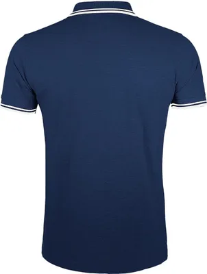 Produktbild von SOLS Herren Pasadena Tipped Kurzarm Pique Polo PC2431 (M) (Schwarz/Weiß)