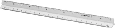Immagine prodotto di WESTCOTT E-10163 00 Righello triangolare WESTCOTT Architect 1, plastica, bianco