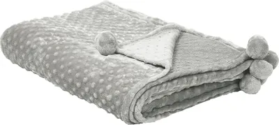 Produktbild von BELIANI Decke Hellgrau Polyester Flauschig Kuschelig 150 x 200 cm