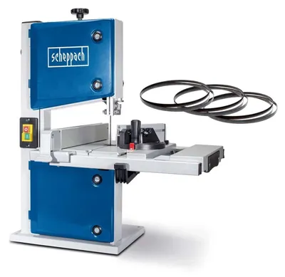 Obrázek produktu pro Pásová pila Scheppach HBS30X - 350W | 80mm světlá výška | 300mm široký pracovní stůl | výsuvný stůl z tlakového odlitku | příčný řezný nástroj