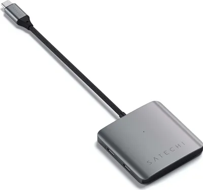 Obrázok produktu pre Satechi, USB-C Hub 100W Power Delivery 4 dátové porty, sivá