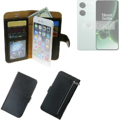 Produktbild von K-S-Trade Schutz Hülle kompatibel mit OnePlus Nord 3 5G Klapphülle Case Phone cover Slim Handytasche Handy Hülle schwarz aus Kunstleder (1 Stk)