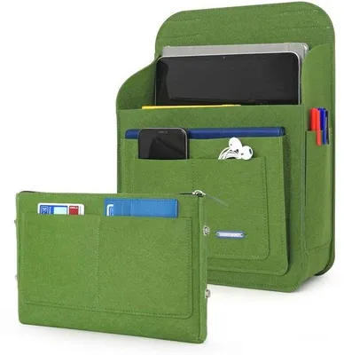 Zdjęcie produktu dla Plecak organizacyjny 16 l, wielofunkcyjny, wzór „Vilt”, kolor oliwkowy, 26 x 10 x 35 cm