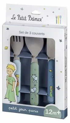 Produktbild von Petit Jour Kindergeschirr 3-tlg. Besteck Der kleine Prinz