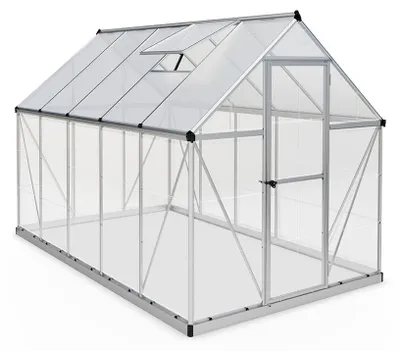Produktbild von Palram - Canopia Aluminium Gewächshaus Hybrid 610 Silber 306x185x208 cm