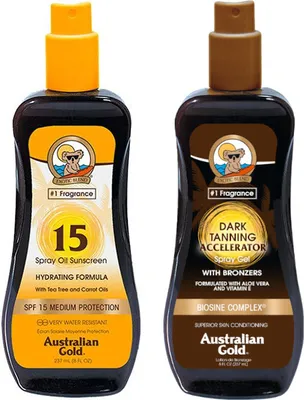 Image de Australian Gold SPF 15 Spray Oil Sunscreen 237ml + Australian Gold Accelerator Spray Gel 237ml