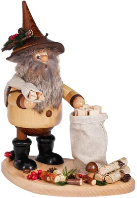 Produktbild von DWU Räuchermann Astsammler - Höhe: ca. 25 cm - Handarbeit aus dem Erzgebirge