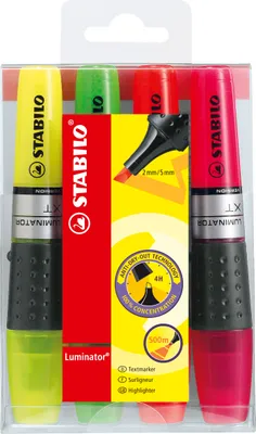 Produktbild von Textmarker - STABILO LUMINATOR - 4er Pack - gelb, grün, orange, pink