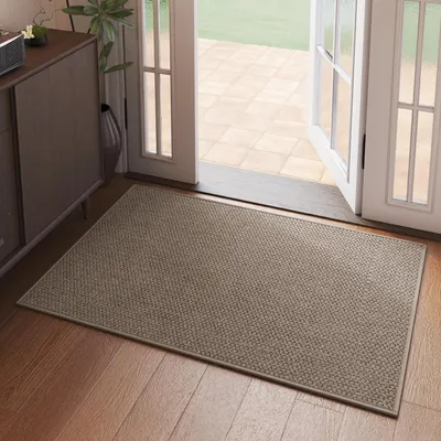 Produktbild von Küchenteppich waschbar rutschfest 50x80cm Polyester Braun