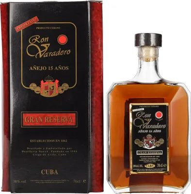 Obrázek produktu pro Ron Varadero Añejo 15 Años GRAN RESERVA 38% obj. 0,7l v dárkovém balení