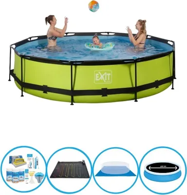 Obrázok produktu pre EXIT Bazén Lime - Rámový bazén ø360x76cm - Kombinovaná ponuka