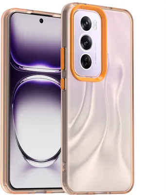 Produktbild von Handyhülle für Oppo Reno12 Pro Schlank Durchscheinend Matt Stoßfest Schutzhülle Orange