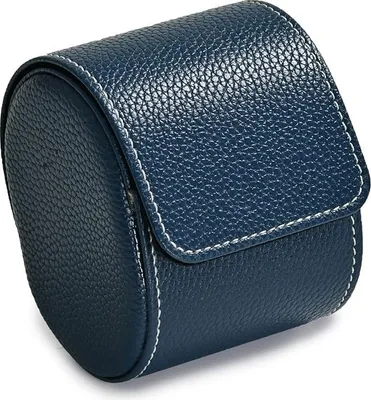 Image de Luxe boîte à montres - Boîte de rangement pour montres - Bleu - Cuir synthétique