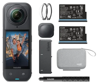 Produktbild von Insta360 X5 Bundle, 8K Ultra HD, 72 MP, 120 fps, WLAN, Bluetooth, 2400 mA