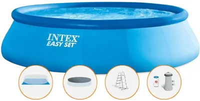 Obrázek produktu pro Intex 26166, 12430 l, Nafukovací bazén, Žebřík, Modrá, 43,4 kg