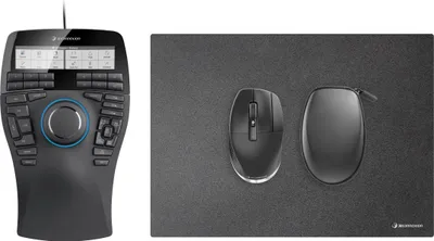 Image de 3Dconnexion SpaceMouse Enterprise Kit 2 mouse Office Ambidextrous RF Wireless + USB Type-A 6DoF