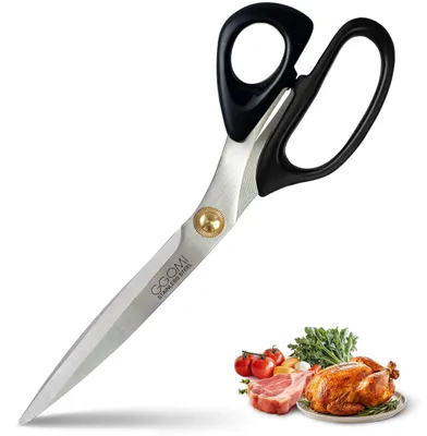 Produktbild von Küchenschere – Edelstahl mit gezackten Klingen – 26,5 cm