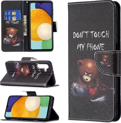 Produktbild von Für Samsung Galaxy A13 5G / A04S Kunst-Leder Handy Tasche Motiv 1 Hülle Etuis