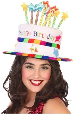 Image de Chapeau d'anniversaire Atosa Multicolore Multicolore One Size