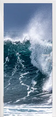 Obrázek produktu pro MuchoWow® Plakát na dveře - Moře - záliv - oceán - 215x80 cm - Samolepicí fólie na dveře