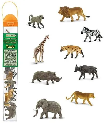 Obrázek produktu pro Safari Ltd – Figurky v tubě – Africká zvířata 100409