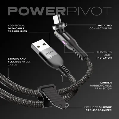 Zdjęcie produktu dla Statyczny kabel PowerPivot USB-A > USB-C (0,9 m)