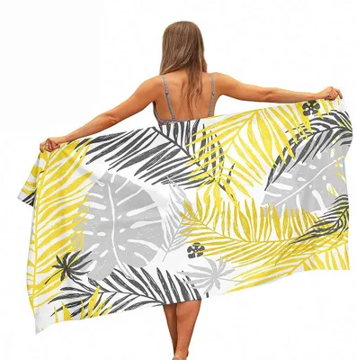 Image de Serviette de plage en microfibre à séchage rapide, légère et résistante au sable