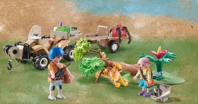Image de PLAYMOBIL wiltopia 71011 quad de secours pour animaux