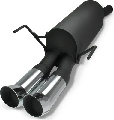 Produktbild von KDS Stahl Sportauspuff Auspuff Opel Astra H 2x76 rund DTM Edelstahl Endrohr