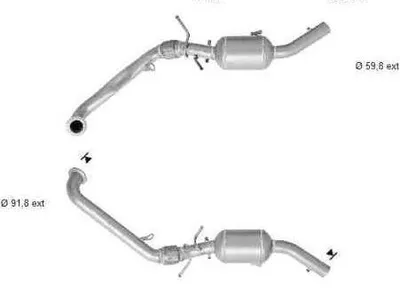Produktbild von VEGAZ MK-864SIC Dieselpartikelfilter DPF passend für MERCEDES-BENZ A-Klasse (W169) Euro 4 Abgasanlage Diesel