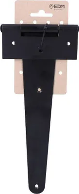 Image de Charnières de porte T 300x110 mm Hº Époxy noir sur carton suspendu Edm