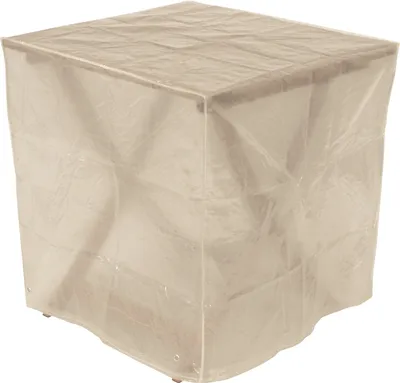 Produktbild von DEGAMO Abdeckhaube Schutzhülle Abdeckplane für Gartentisch 70x70x70cm quadratisch, PE transparent