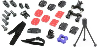 Zdjęcie produktu dla Zestaw montażowy 29w1 Uchwyt do GoPro HERO 1/2/3/3+/4 + adapter statywowy