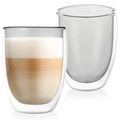 Image de Deux verres thermiques 370 ml - Parfaits pour le cappuccino et le latte
