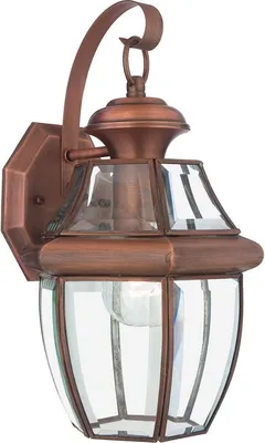 Produktbild von Elstead Newbury Außen-Wandleuchte E27 36cm Gealtertes Kupfer IP44