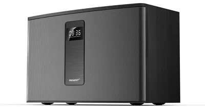 Zdjęcie produktu dla Głośnik Bluetooth 60 W - drewniany - stereo - radio FM - oświetlenie RGB LED