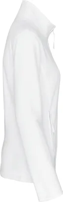 Produktbild von Kariban Damen Fleece Jacke Micro Fleecejacke Windjacke Winterjacke, Größe:L, Farbe:Weiß