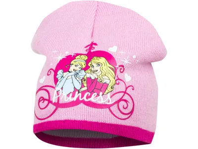 Zdjęcie produktu dla Różowa czapka Princess dla dziewcząt - rozmiar 52