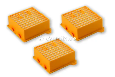 Productafbeelding van 3 x Hygiënisch microfilter HEPA-filter, compatibel met Vorwerk Tiger VT 260, van eVendix®
