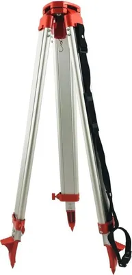 Produktbild von Aluminium-Stativ für Nivelliergerät, Rotationslaser mit Schraubklemmung, 5/8"-Gewinde, Baustativ (2,96kg)