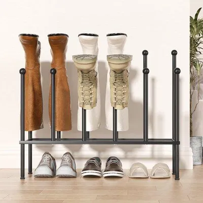 Produktbild von Famanu Schuhregal für 6 Paar - schwarzes Metall