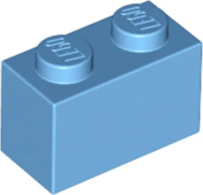 Obrázok produktu pre 1 kus LEGO, diel c. 3004 v stredne modrej farbe