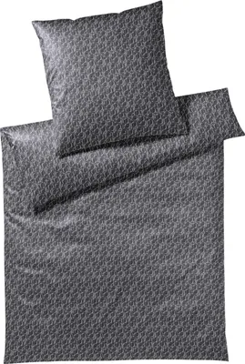 Produktbild von JOOP! Mako-Satin-Bettwäsche-Garnitur Ornament Farbe Graphite Größe 200x220+2x80x80 cm AL