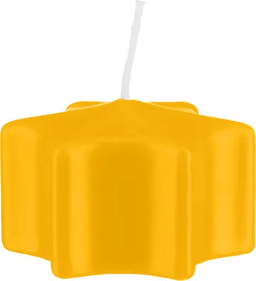 Produktbild von Sternkerzen Schwimmkerzen Goldgelb 35 x Ø 60 mm, 16 Stück