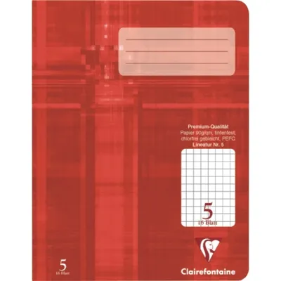 Produktbild von Clairefontaine Heft A5 Premium kariert 5/5mm 16Bl