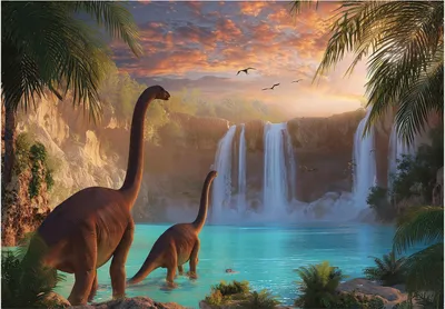 Produktbild von Fototapete Kinderzimmer Junge Dinosaurier - 400x280 cm - inklusive kleister - Vlies Tapete Kinder - Vliestapete Modern Wandtapete - Kindertapete