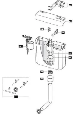 Imagen del producto de fluidmaster schwab rosone blanco 243277243277