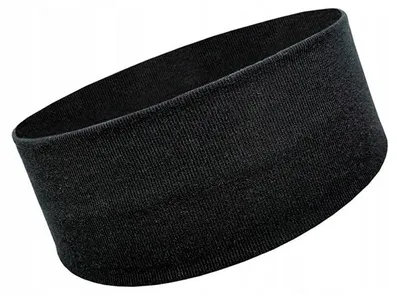 Produktbild von Woolmed Merino Stirnband für Herren, schwarz, warm